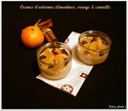 Crèmes d'automne clémentines, orange & cannelle crème d'autonme 1