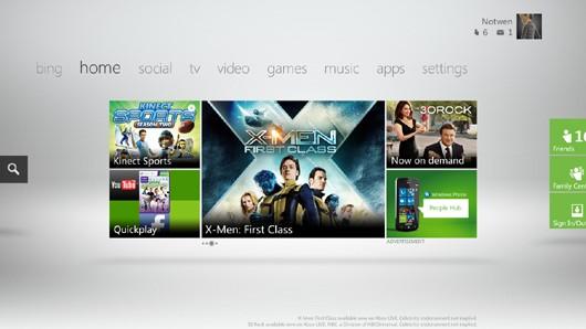 dashboard xbox 360 Le nouveau dashboard de la Xbox 360 pour le 6 décembre