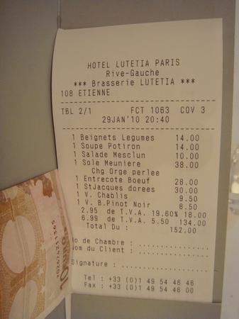 20100129 brasserie lutecia (ChrisoScope) 20100129 brasserie lutecia Brasserie du Lutetia : pas pour moi (ChrisoScope)
