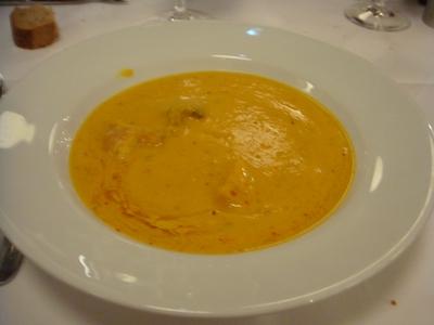 20100129 brasserie lutecia 01 soupe potiron haddock fume (ChrisoScope) 20100129 brasserie lutecia 01 soupe potiron haddock fume Brasserie du Lutetia : pas pour moi (ChrisoScope)