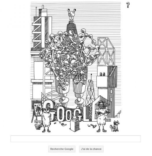 doodle-lern doodle lern 525x540 Google rend hommage à Stanislas Lem