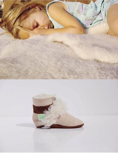 Koru Organic Peau lainée et chausson moutonné Koru Organic