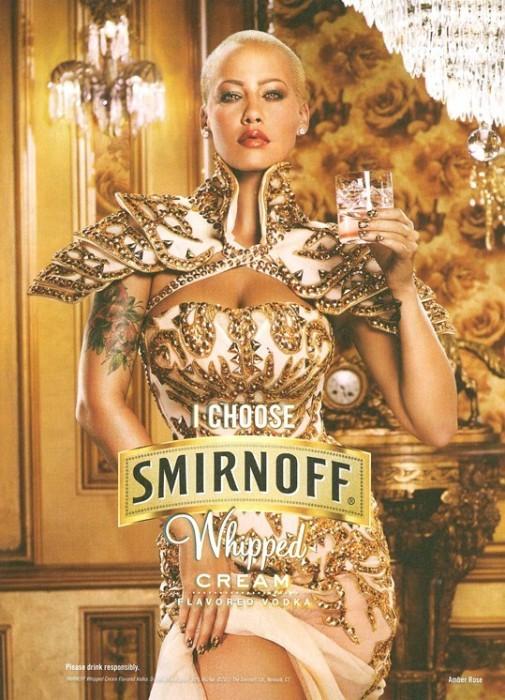 Amber Rose, nouvelle égérie de la vodka SMIRNOFF