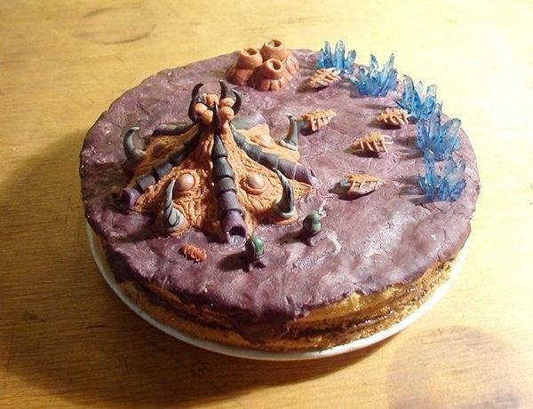 photo humour insolite gâteau zerg starcraft