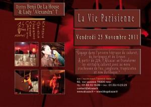 Diner ou prendre un verre en Mezzanine…Vendredi 25 Novembre 2011 – La Vie Parisienne
