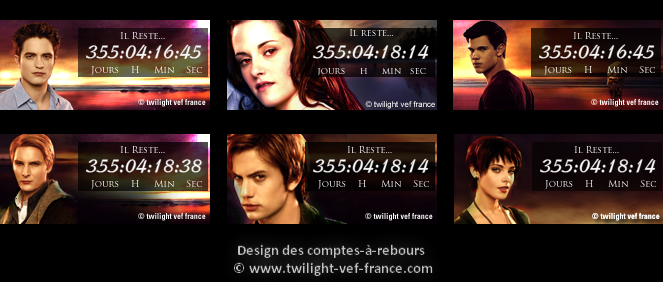 Twilight 6 Date De Sortie En France 6 Comptes-à-rebours pour la sortie de Breaking Dawn 2 | À Voir