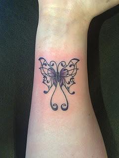 Small Butterfly Tattoos On Wrist