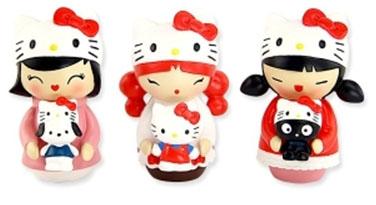 momiji x sanrio anniversary trio hand-numbered dolls Momiji X Hello kitty : les éditions limitées