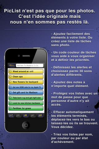 pc3 PicList Gestionnaire de tâches pour iPhone est Gratuit pour une durée limitée