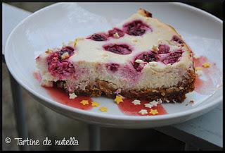 Cheesecake aux framboises Cheesecake aux framboises