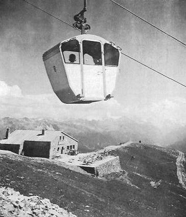 Téléphérique à Bella-Lui, autrefois