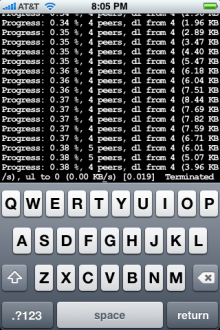 Un client BitTorrent natif pour iPhone ! transmission bittorrent iphone