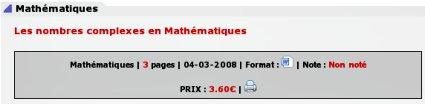 Le prix des maths
