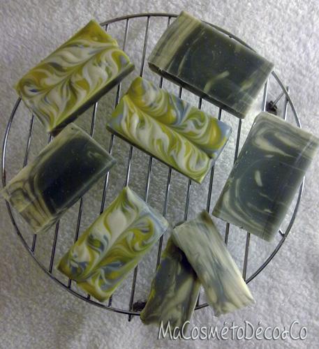 24h après l'atelier de Kafée... Découpe de mon savon
