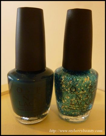 Quand un Muppet se met au ski : duo OPI Ski Teal We Drop/Gone Gonzo pix one