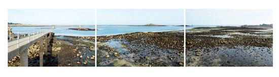Grande marée à Roscoff marée basse sur l'estacade à Roscoff