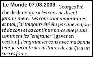 Georges Freche democratie de cons La gauche a lâché le peuple