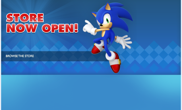 Une boutique en ligne dédiée à Sonic