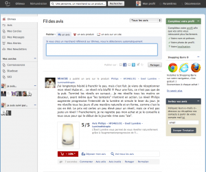 Olimeo-interface Olimeo : un réseau social de partage davis de consommateurs