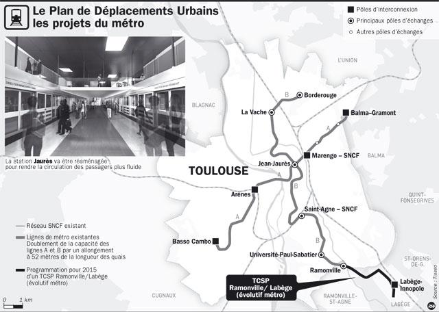 Le Plan de DÃ©placement Urbain - Toulouse (Source Ladepeche.fr)