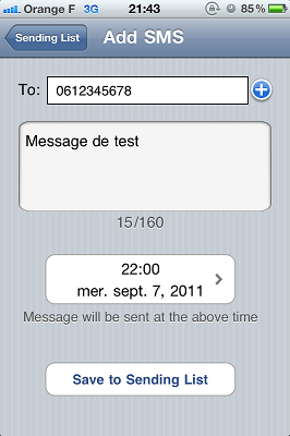 « Cydia » Planifiez l’envoi de vos SMS avec « Futur SMS »
