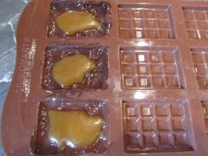 mini tablettes au caramel