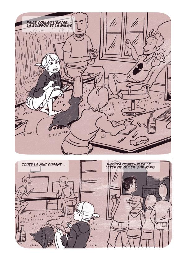 une soirée entre amis bd