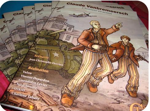 Claude Vandremeersch, Honneur en action en BD