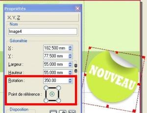 rotation du cadre Scribus 01 : réaliser une brochure A4 en PDF