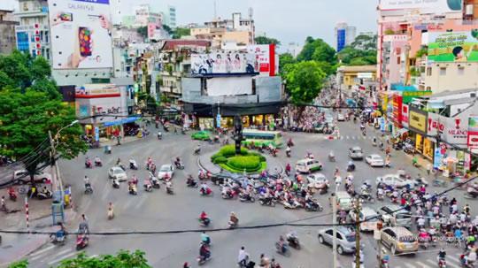 Traffic in Frenetic HCMC, Vietnam