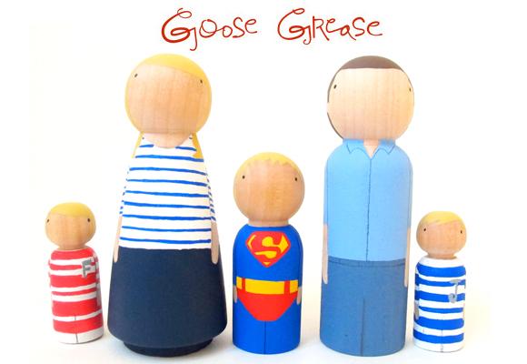 GOOSE GREASE // super family wooden dolls