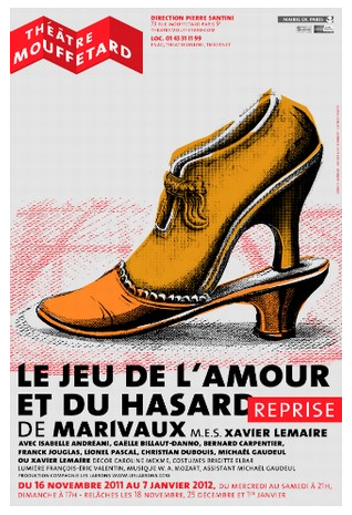 Au Mouffetard, un délicieux classique... critique le jeu de l'amour et du hasard xavier lemaire théâtre m