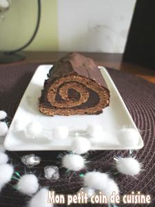 Bûche tout chocolat et saveur café sans lait Bûche tout chocolat et saveur café sans lait