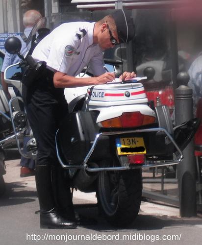 Photos du jour - Motard Police Nationale Contrôle Police Marseille 01