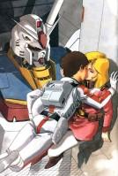 Illustration de Yoshikazu Yasuhiko pour la série TV Mobile Suit Gundam