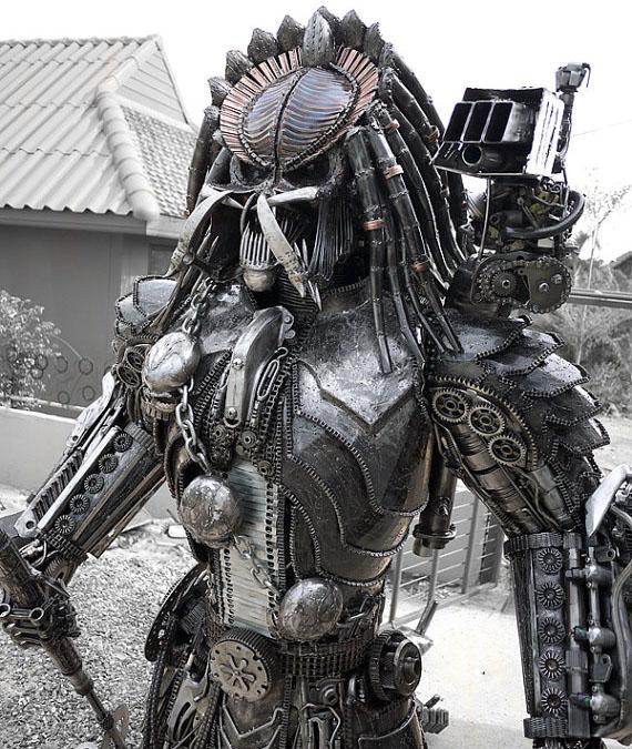 sculpture geek preadtor geekndev gnd Une statue de Predator, grandeur réelle
