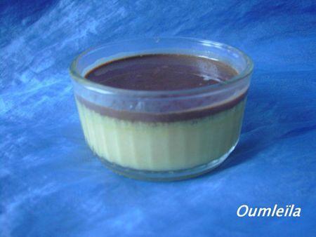 Mes recettes, vos réalisations 43 flan noix de coco et coulis de chocolat oumleila