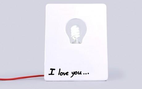 Lampe post it Lampe à message