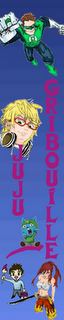 Bannières Juju Gribouille pour ComicsBooster.