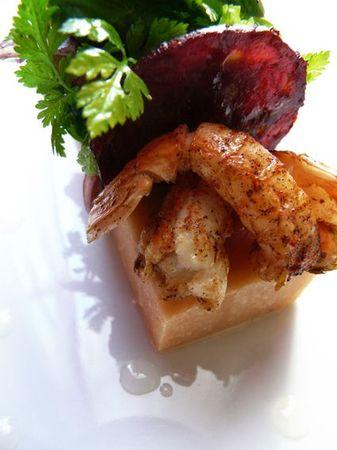 MISS TINY TÉMOIGNE: PAVÉ DE MOGETTE, LANGOUSTINES À LA VANILLE ET CHIPS DE CHORIZO coutanceau