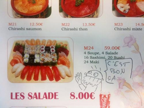 Ce midi c’est sushi manger des suchis