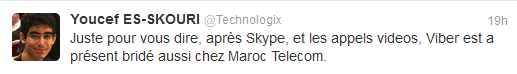 Après Skype, Maroc télécom bloque Viber!