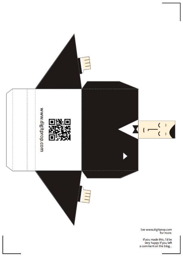 Porte-cartes de visite en papercraft (x 2)