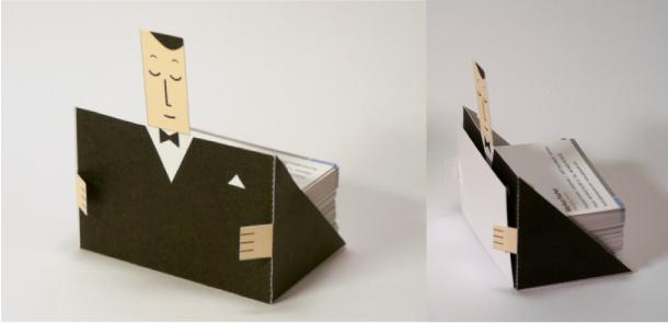 Porte-cartes de visite en papercraft (x 2)
