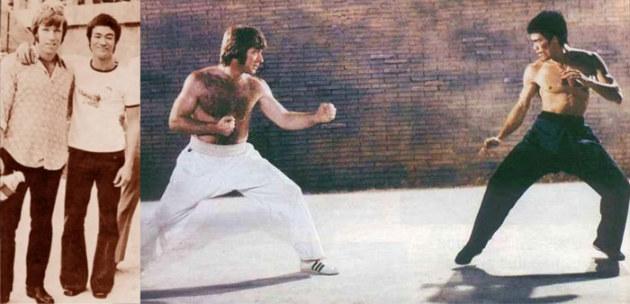 Bruce Lee et Chuck Norris