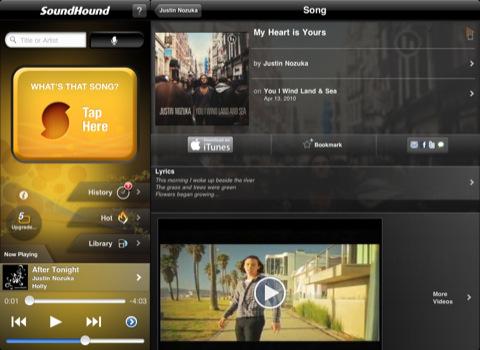 sound SoundHound pour iPhone/iPad est provisoirement Gratuit