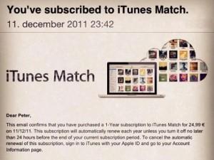 Le service iTunes Match est lancé!
