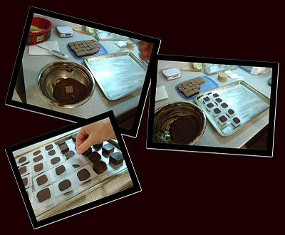 Chocolats fins - précieux croquants au gianduja Chocolats fins - précieux croquants au gianduja