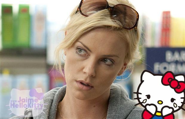 L'actrice Charlize Theron n'aime pas Hello Kitty http://www.jaimehellokitty.com/images/ARTICLES12/CHARLIZEtheron.jpg