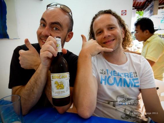 Déjeuner avec Guillaume, installé pour un mois à Bangkok (Thaïlande)